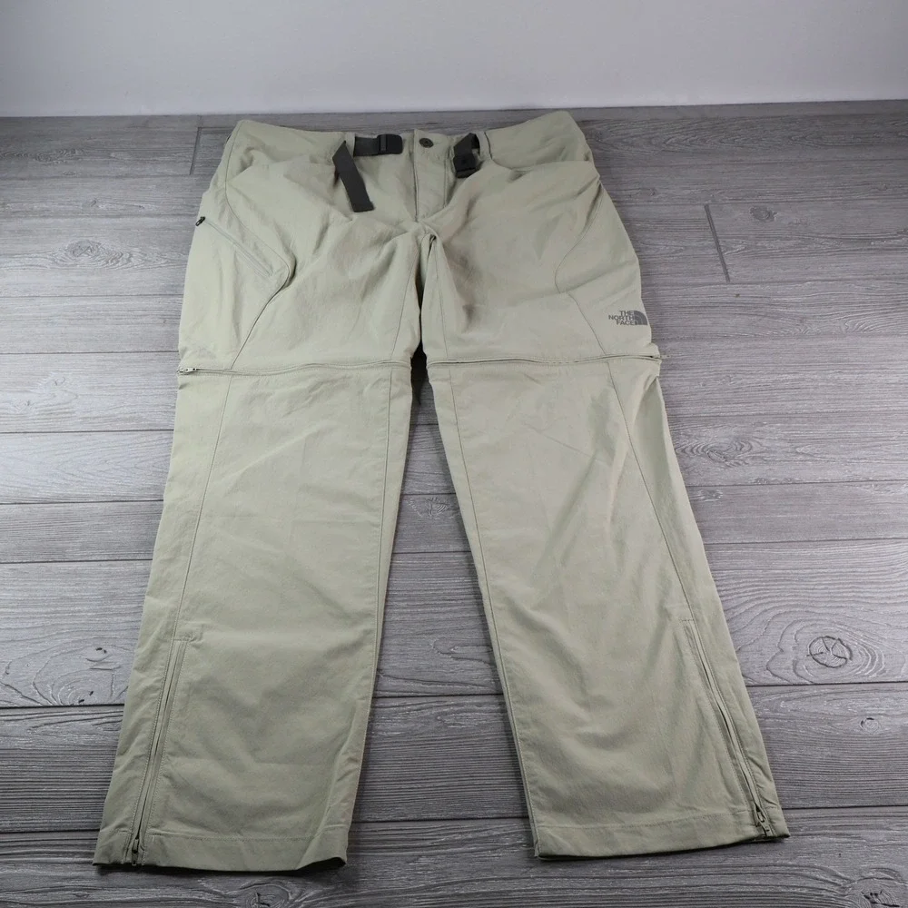 NWT The North Face Paramount 3.0 Convertible Pants Men's 38R Tan Zip-Off